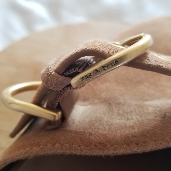 Rag & Bone | Geo Suede Buckle Platform Mules - Picture 8 of 12